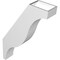 Ekena Millwork 5 1/2-in. W x 22-in. D x 34-in. H Funston Architectural Grade PVC Knee Brace BRCP055X22X34FST - alternate 3